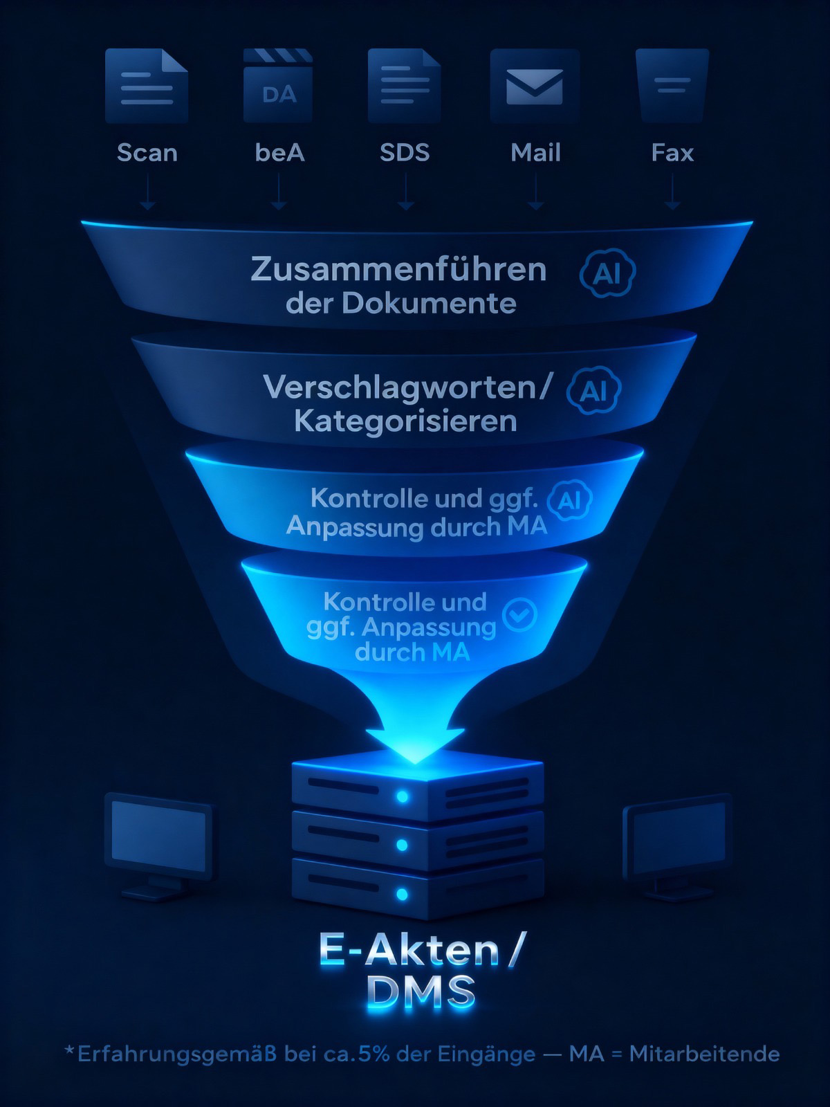 Ablauf: Digitalisierung des Posteingangs für Insolvenzverwalter und Kanzleien